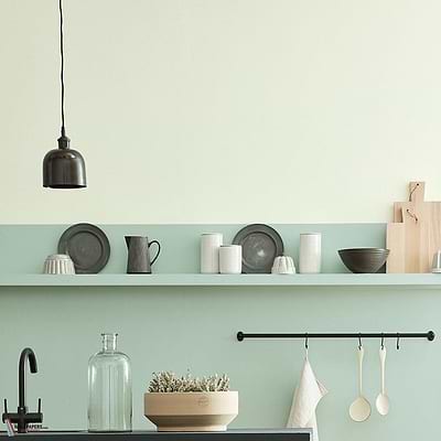 Aquamarine Pale paint Little Greene 282-Selected-Wallpapers-Interiors