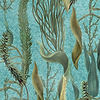 Aquatic Plants wallpaper-Mind the Gap-Aquamarine-300 cm (standaard)-Selected-Wallpapers-Interiors