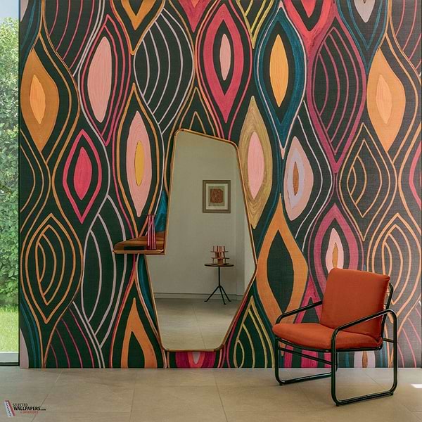 Arabesque wallpaper-Elitis-Selected-Wallpapers-Interiors