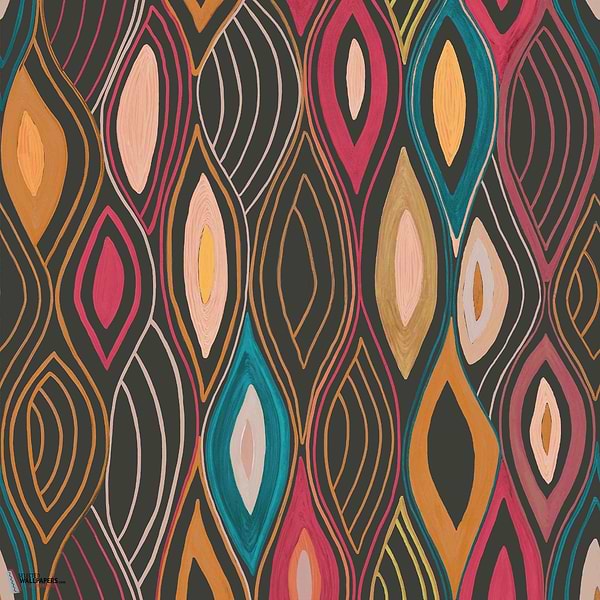 Arabesque wallpaper-Elitis-03-Set-Selected-Wallpapers-Interiors