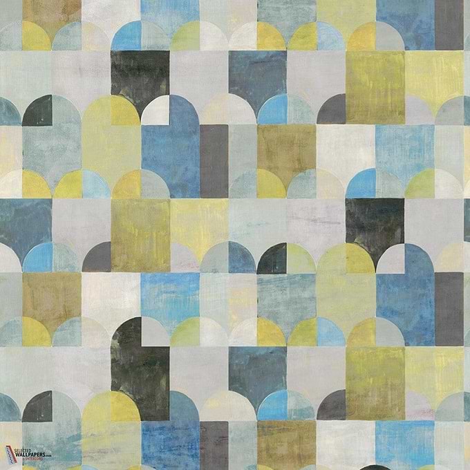 Arc wallpaper-Masureel-Lime-Paneel A-260 cm-Selected Wallpapers-Interiors