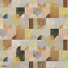 Arc wallpaper-Masureel-Peach-Paneel A-260 cm-Selected Wallpapers-Interiors