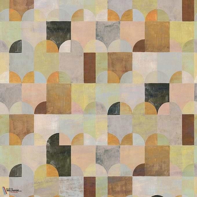 Arc wallpaper-Masureel-Peach-Paneel A-260 cm-Selected Wallpapers-Interiors