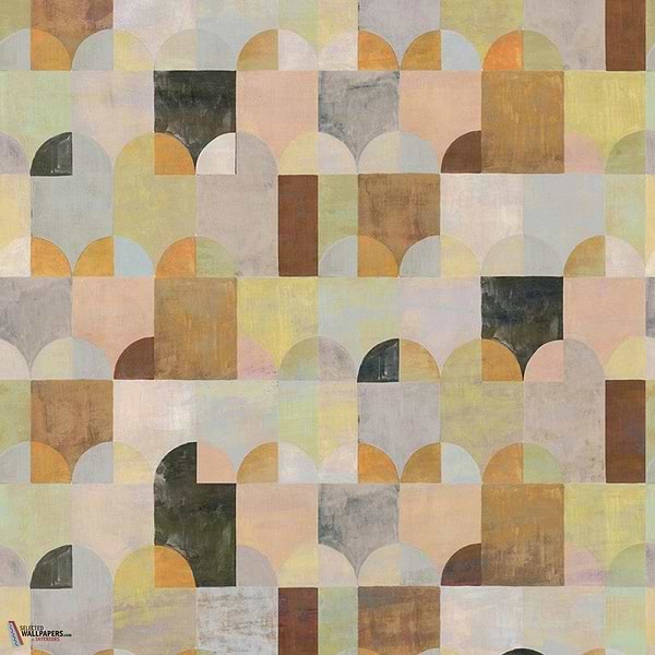Arc wallpaper-Masureel-Peach-Paneel A-260 cm-Selected Wallpapers-Interiors