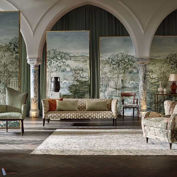 Arcadian Thames-Tapete-Zoffany-Selected Wallpapers