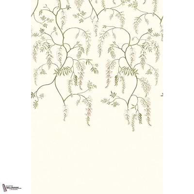 Arezzo wallpaper-Casamance-Ivoire/Kaki-Set-Selected Wallpapers-Interiors