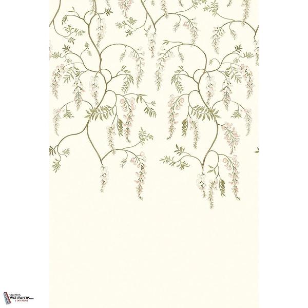 Arezzo wallpaper-Casamance-Ivoire/Kaki-Set-Selected Wallpapers-Interiors