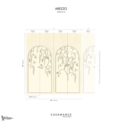 Arezzo wallpaper-Casamance-Selected Wallpapers-Interiors