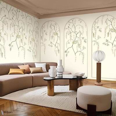 Arezzo wallpaper-Casamance-Selected Wallpapers-Interiors