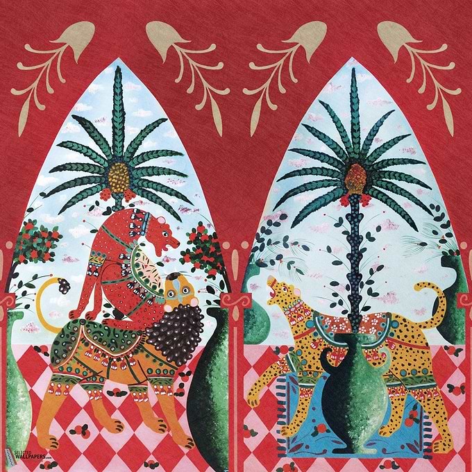 Armalu behang-Arte-Rosso-Set-Selected-Wallpapers-Interiors