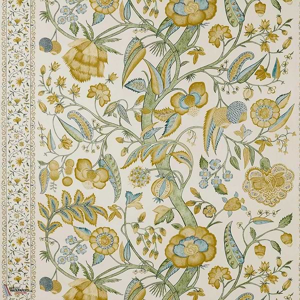 Artisan Palampore Tapete-Zoffany-Primrose-Meter-Selected Wallpapers-Interiors