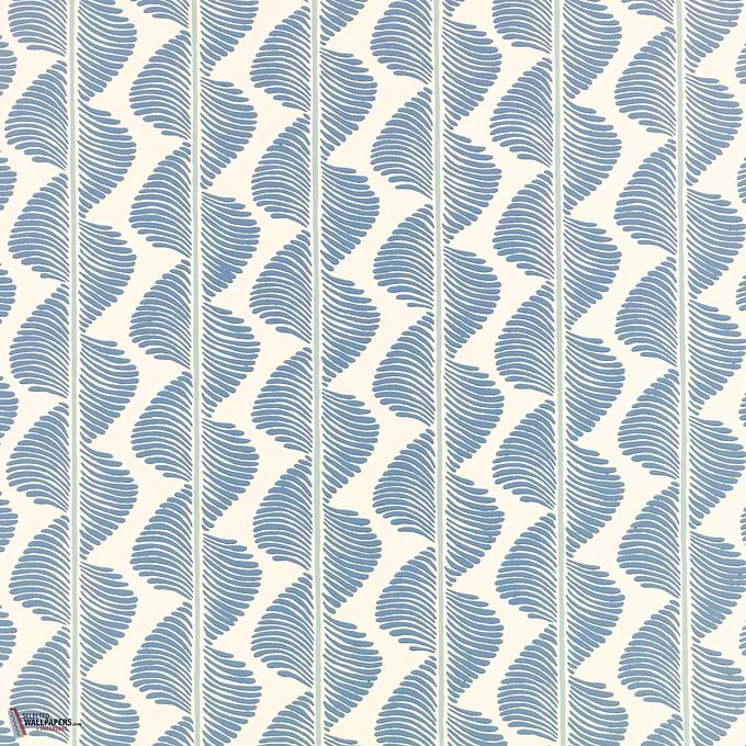 Aubin Tapete-Romo-Boathouse Blue-Rolle-Selected Wallpapers-Interiors