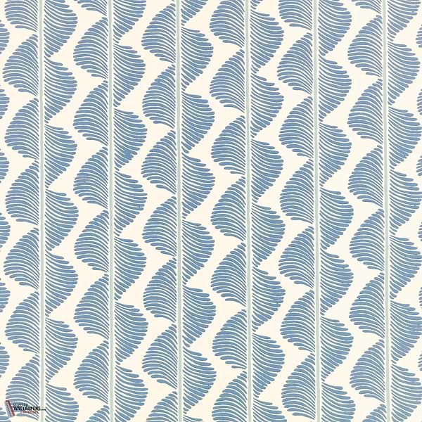 Aubin Tapete-Romo-Boathouse Blue-Rolle-Selected Wallpapers-Interiors
