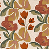 Ayana Stoff-Casamance-Kaki terracotta-Meter (M1)-Selected Wallpapers-Interiors