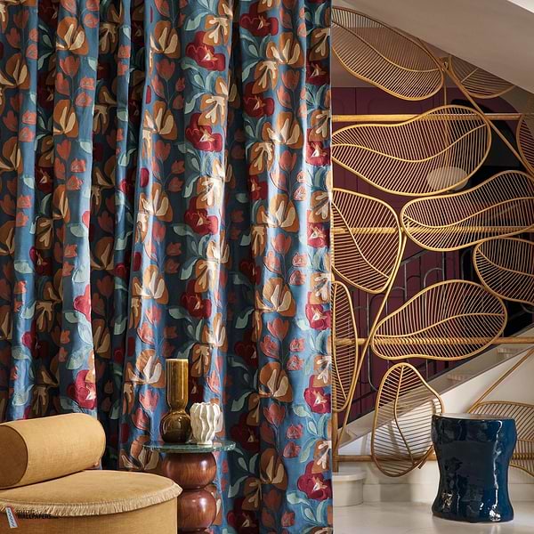 Ayana Stoff-Casamance-Selected Wallpapers-Interiors