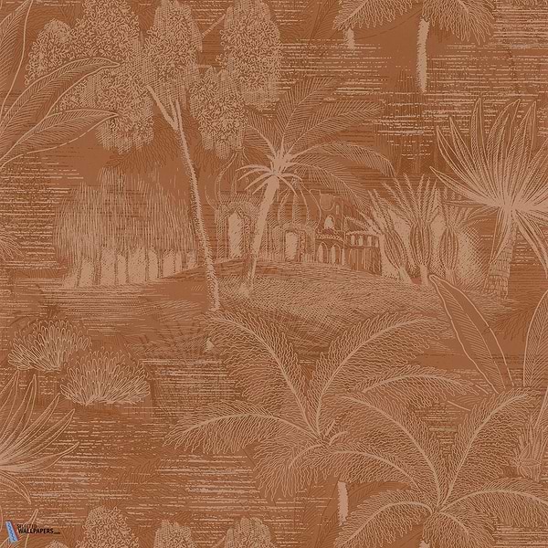 Baharia-wallpaper-Casamance-Terre de Sienne-Roll-76141216-Selected Wallpapers