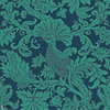 Balabina Tapete-Cole & Son-Teal on midnight-Rolle-Selected Wallpapers-Interiors