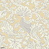 Balabina wallpaper-Cole & Son-White on yellow-Roll-Selected Wallpapers-Interiors