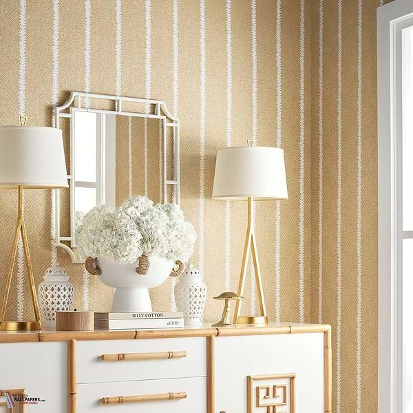 Barrier weave wallpaper-Thibaut-Selected Wallpapers-Interiors