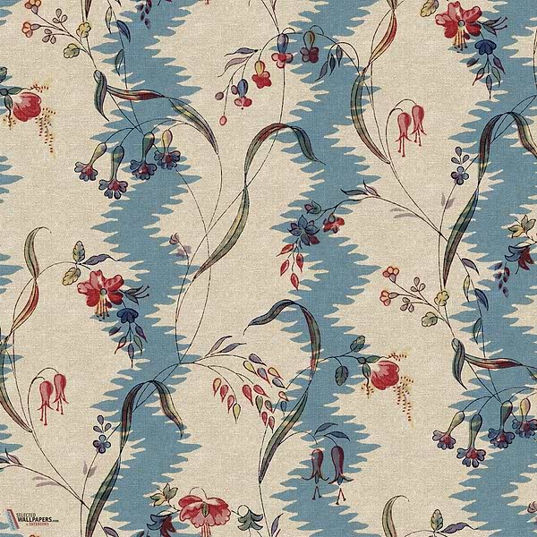 Beatrice behang-Sandberg-Blue-Mattic-M2-Selected Wallpapers-Interiors