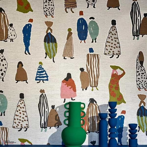 Bedouins Tapete-Pierre Frey-Selected Wallpapers-Interiors