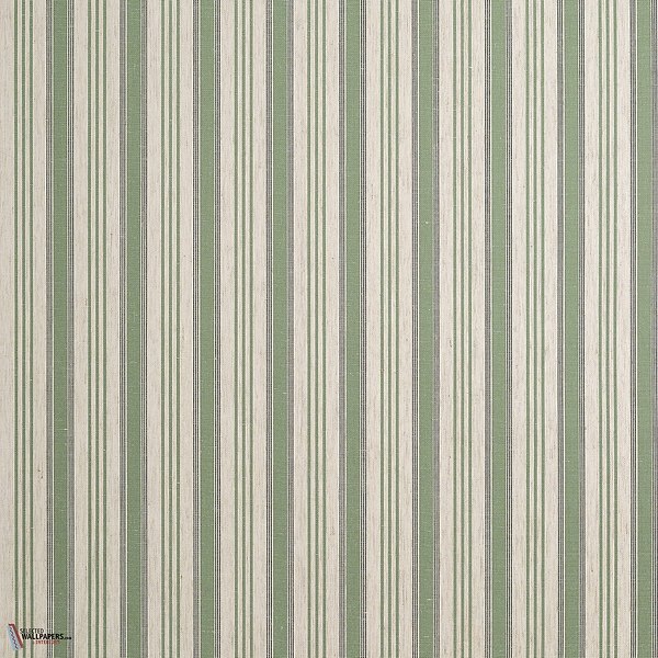Bennet Stripe wallpaper-Thibaut-Green-Roll-Selected-Wallpapers-Interiors