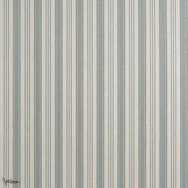 Bennet Stripe wallpaper-Thibaut-Smokey Grey-Roll-Selected-Wallpapers-Interiors