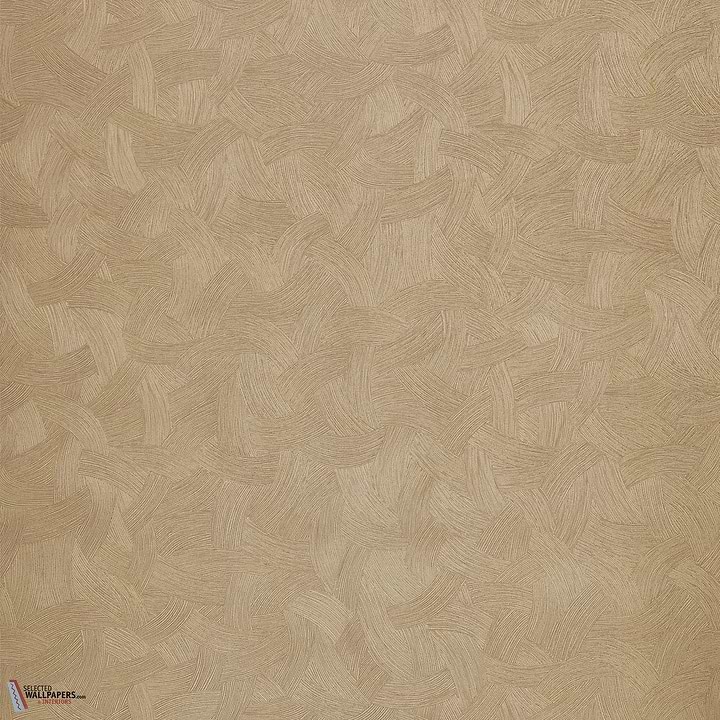 Berenice wallpaper-Casamance-Taupe/Dore-Roll-Selected-Wallpapers-Interiors