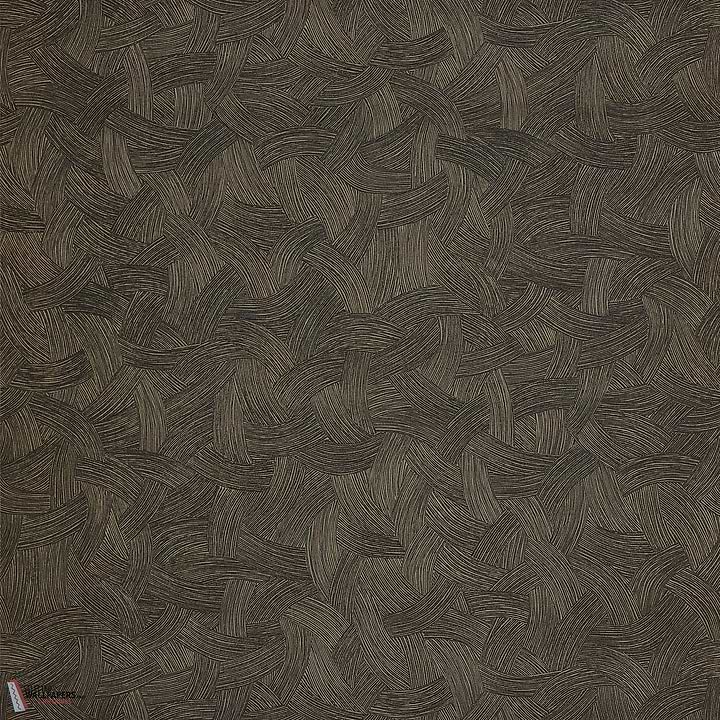 Berenice wallpaper-Casamance-Marine/Dore-Roll-Selected-Wallpapers-Interiors