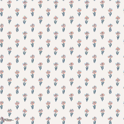 Betty behang-Sandberg-Blue-Rol-Selected Wallpapers-Interiors
