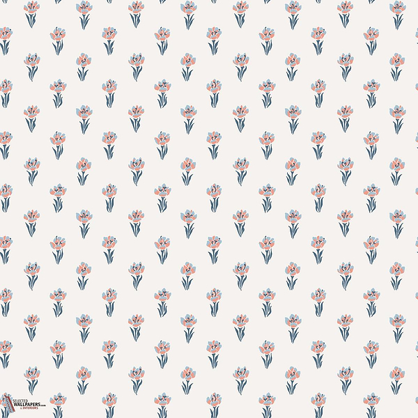Betty behang-Sandberg-Blue-Rol-Selected Wallpapers-Interiors