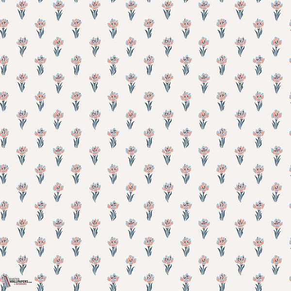 Betty behang-Sandberg-Blue-Rol-Selected Wallpapers-Interiors