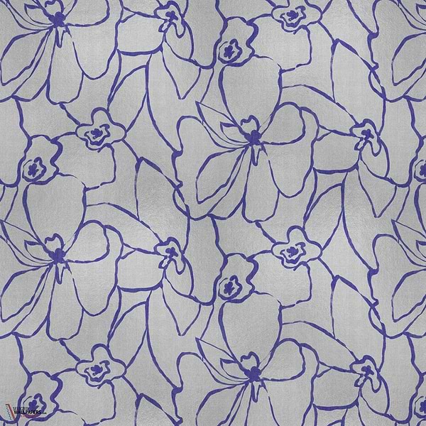 Blooming wallpaper-Coordonne-Silver-Metallics-M2-Selected Wallpapers-Interiors