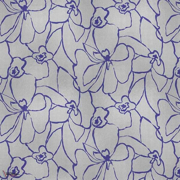 Blooming wallpaper-Coordonne-Silver-Metallics-M2-Selected Wallpapers-Interiors