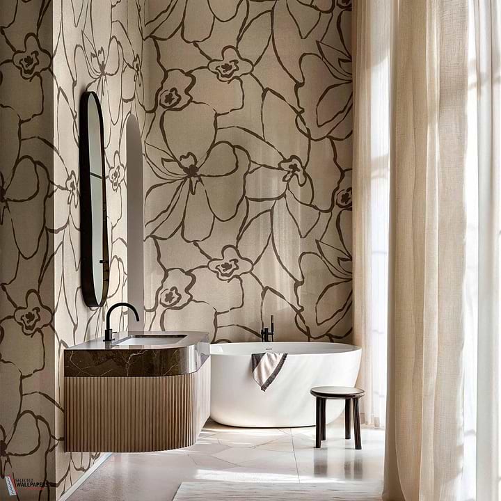 Blooming wallpaper-Coordonne-Selected Wallpapers-Interiors