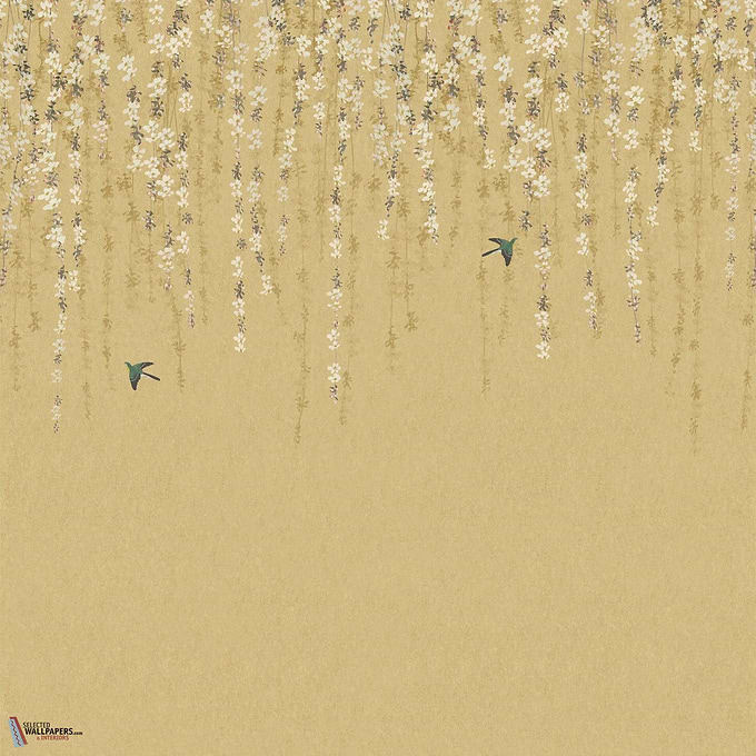 Blossom Mural wallpaper-Thibaut-Gold-Set-Selected Wallpapers-Interiors