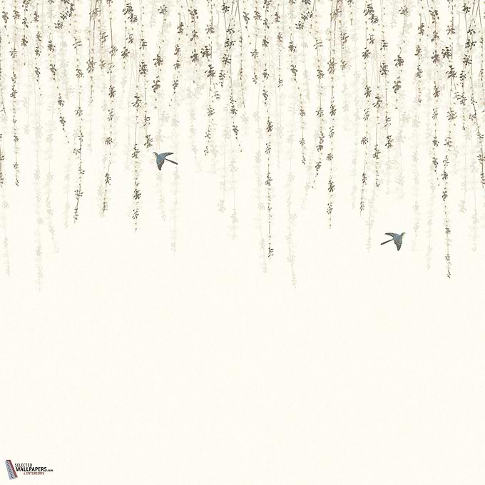 Blossom Mural wallpaper-Thibaut-White-Set-Selected Wallpapers-Interiors