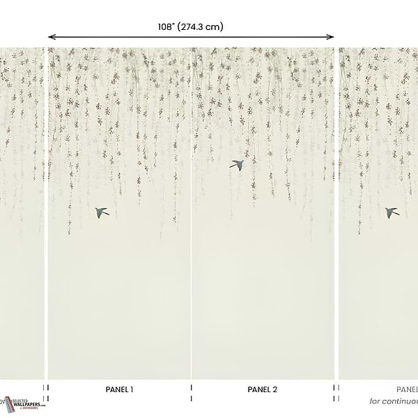 Blossom Mural wallpaper-Thibaut-Selected Wallpapers-Interiors