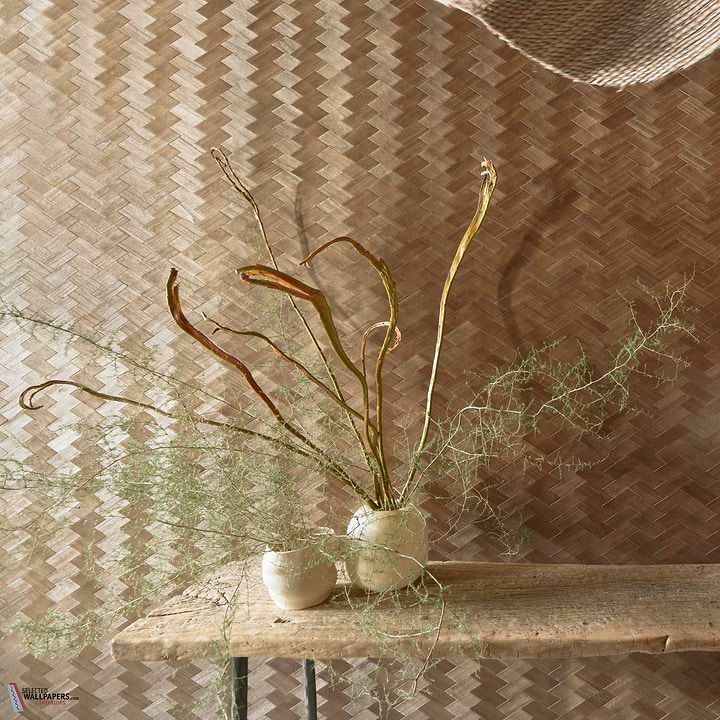Bois Tresse wallpaper-CMO Paris-Selected Wallpapers-Interiors