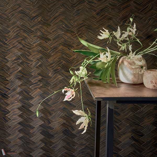Bois Tresse wallpaper-CMO Paris-Selected Wallpapers-Interiors