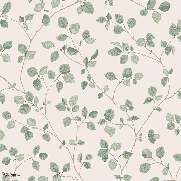 Bokskog Tapete-Sandberg-Garden Green-Rolle-Selected Wallpapers-Interiors