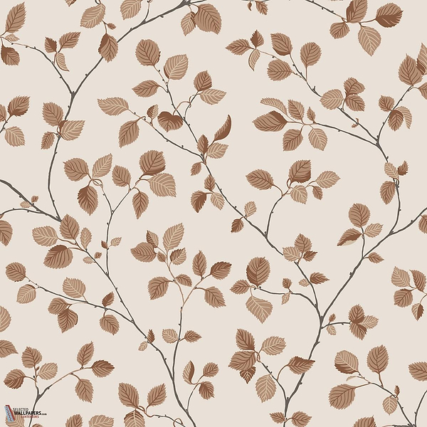 Bokskog Tapete-Sandberg-Terracotta-Rolle-Selected Wallpapers-Interiors
