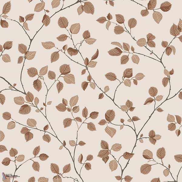 Bokskog Tapete-Sandberg-Terracotta-Rolle-Selected Wallpapers-Interiors