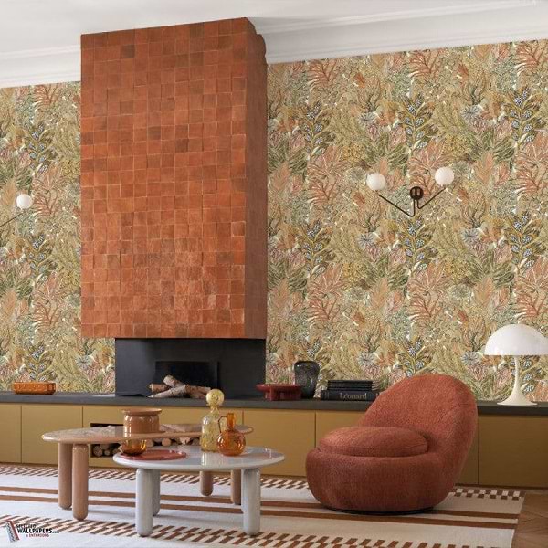 Borrommee wallpaper-Casamance-Selected-Wallpapers-Interiors