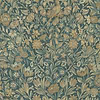 Bouquet Tapete-Arte-Teal-Meter (M1)-Selected Wallpapers-Interiors