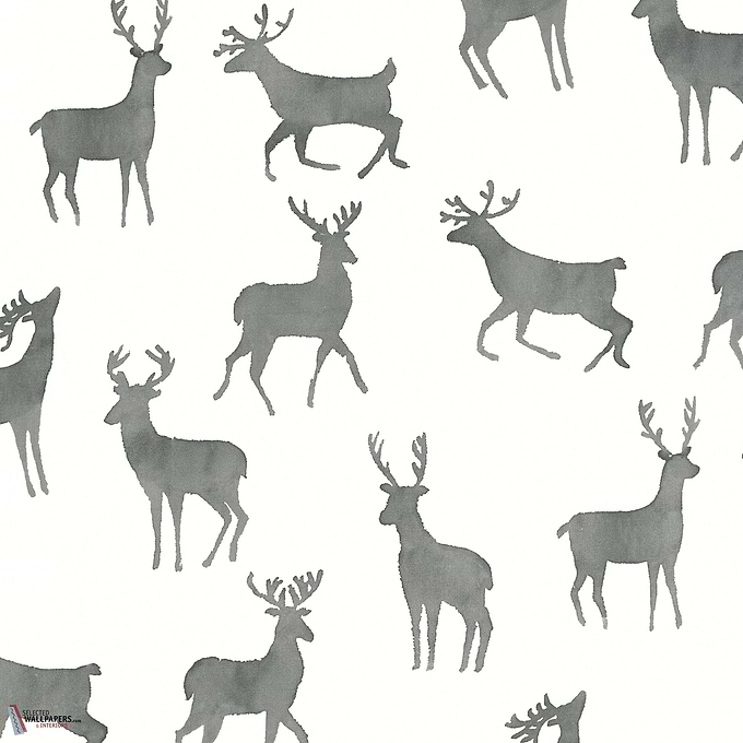 Bucks wallpaper-Thibaut-Basalt black-Roll-Selected Wallpapers-Interiors