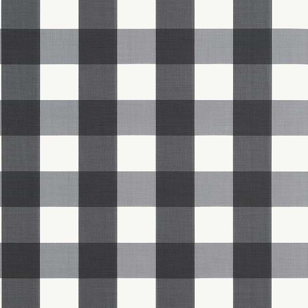 Buffalo Check wallpaper-Thibaut-Black-Roll-Selected-Wallpapers-Interiors