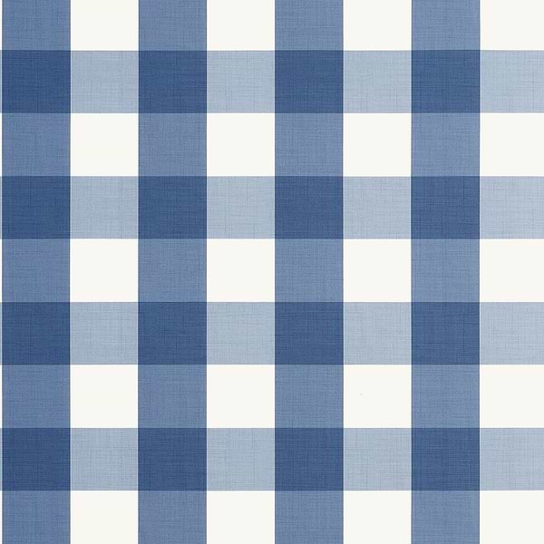 Buffalo Check wallpaper-Thibaut-Navy-Roll-Selected-Wallpapers-Interiors