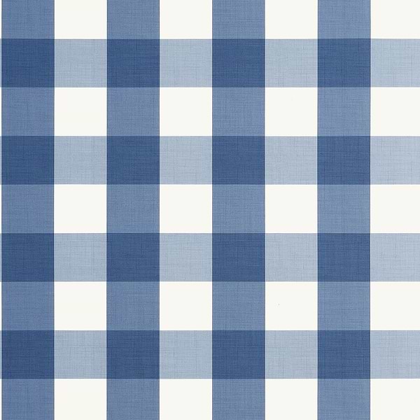 Buffalo Check wallpaper-Thibaut-Navy-Roll-Selected-Wallpapers-Interiors