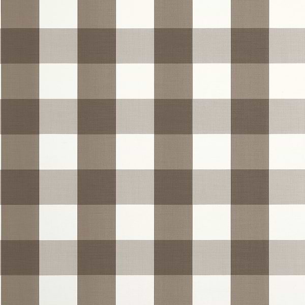 Buffalo Check wallpaper-Thibaut-Brown-Roll-Selected-Wallpapers-Interiors